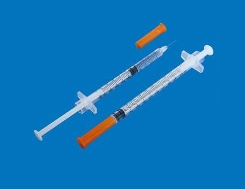 Инсулиновый шприц 1мл U-100 с иглой 0,40х12 (27 G х 1/2)